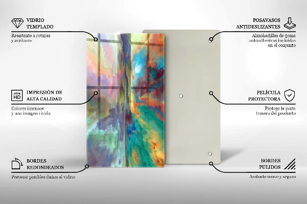 Protection pour plaque de cuisson Ciel coloré