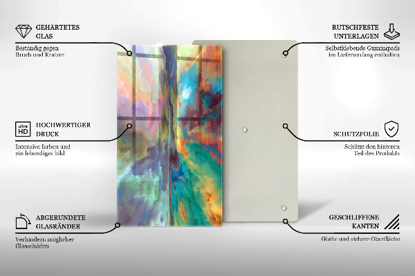 Protection pour plaque de cuisson Ciel coloré