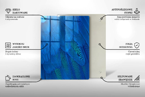 Protection pour plaque de cuisson Écailles d'aquarelle