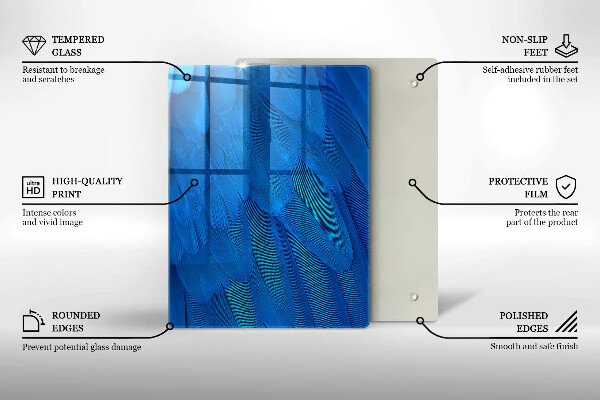 Protection pour plaque de cuisson Écailles d'aquarelle