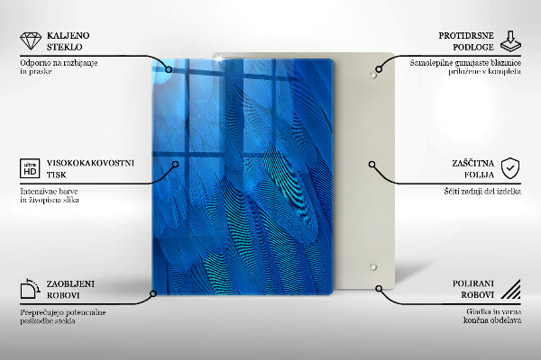 Protection pour plaque de cuisson Écailles d'aquarelle