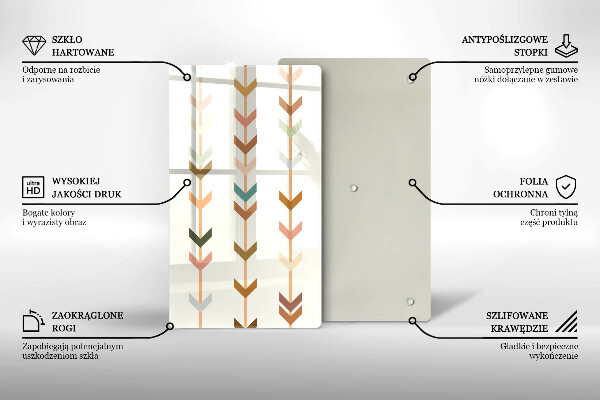 Protection pour plaque de cuisson Éléments géométriques