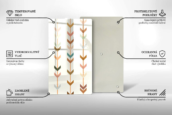 Protection pour plaque de cuisson Éléments géométriques