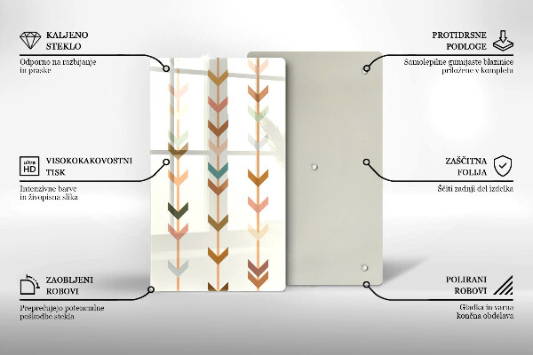 Protection pour plaque de cuisson Éléments géométriques