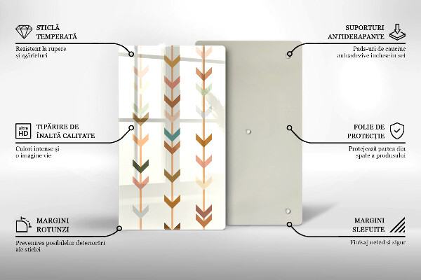 Protection pour plaque de cuisson Éléments géométriques