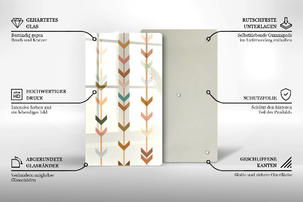 Protection pour plaque de cuisson Éléments géométriques