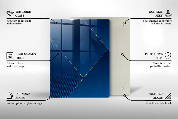 Protection pour plaque de cuisson Éléments géométriques