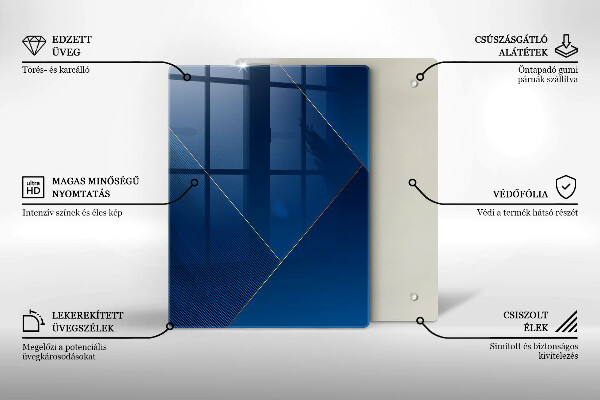 Protection pour plaque de cuisson Éléments géométriques