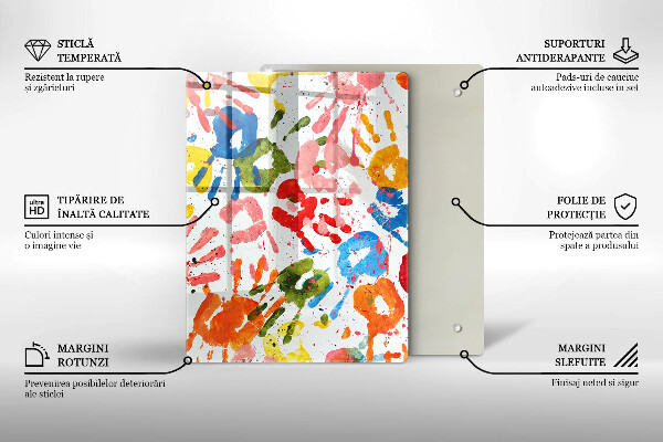 Protection pour plaque de cuisson Fond élégant et or