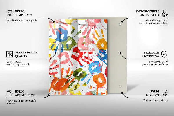 Protection pour plaque de cuisson Fond élégant et or