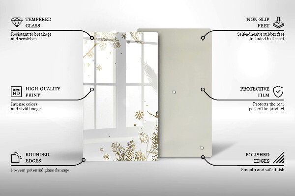 Protection pour plaque de cuisson Décorations d'hiver