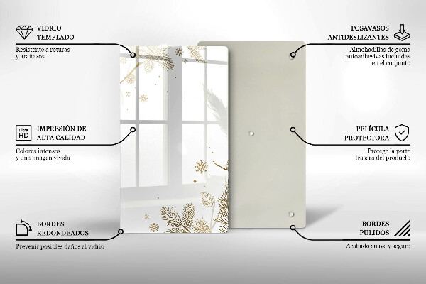 Protection pour plaque de cuisson Décorations d'hiver