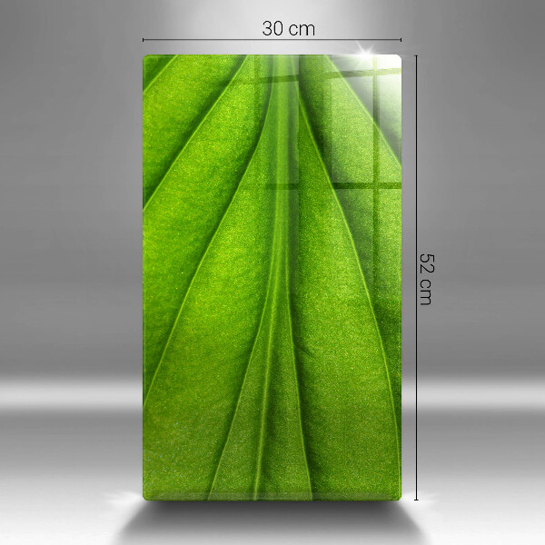 Planche à découper verre Feuille de veine naturelle