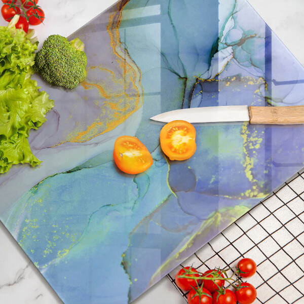 Protection pour plaque de cuisson Pierre dorée craquelée