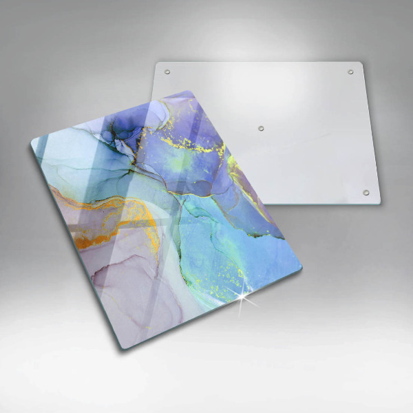 Protection pour plaque de cuisson Pierre dorée craquelée