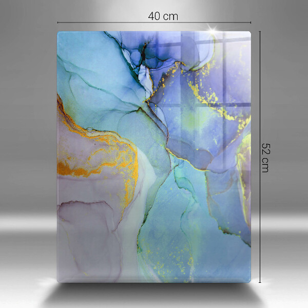 Protection pour plaque de cuisson Pierre dorée craquelée