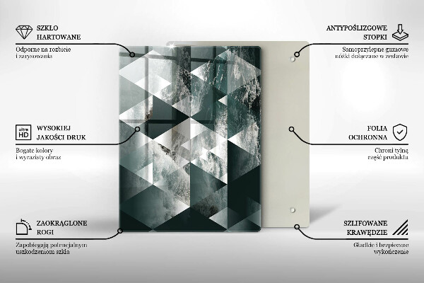 Protection pour plaque de cuisson Pierre dorée craquelée