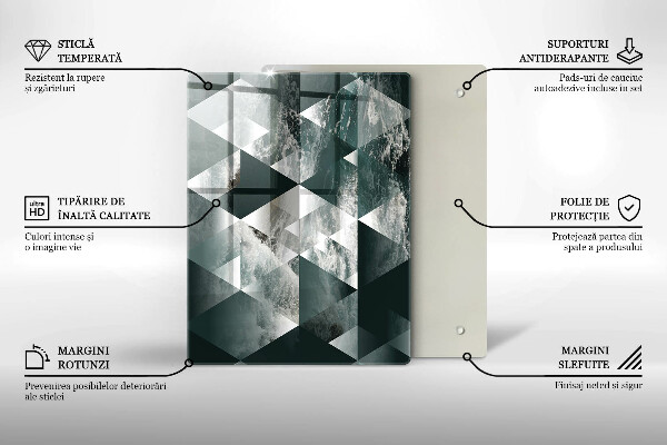 Protection pour plaque de cuisson Pierre dorée craquelée