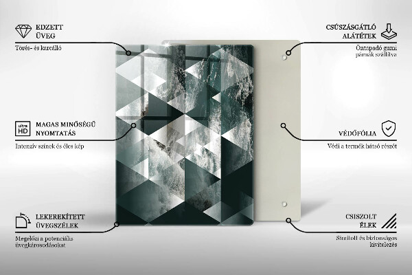 Protection pour plaque de cuisson Pierre dorée craquelée