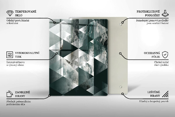 Protection pour plaque de cuisson Pierre dorée craquelée