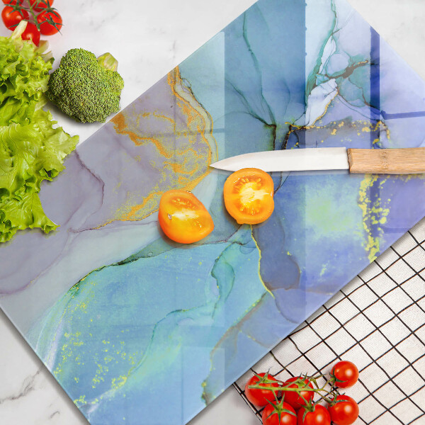 Protection pour plaque de cuisson Pierre dorée craquelée