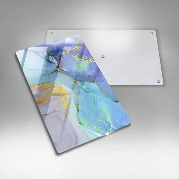 Protection pour plaque de cuisson Pierre dorée craquelée