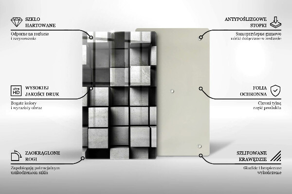 Protection pour plaque de cuisson Fond de géométrie 3D