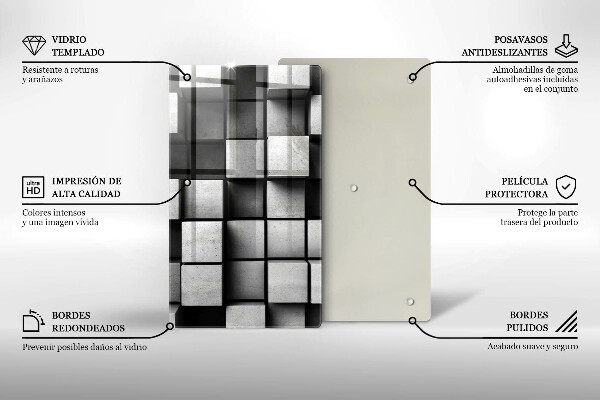 Protection pour plaque de cuisson Fond de géométrie 3D