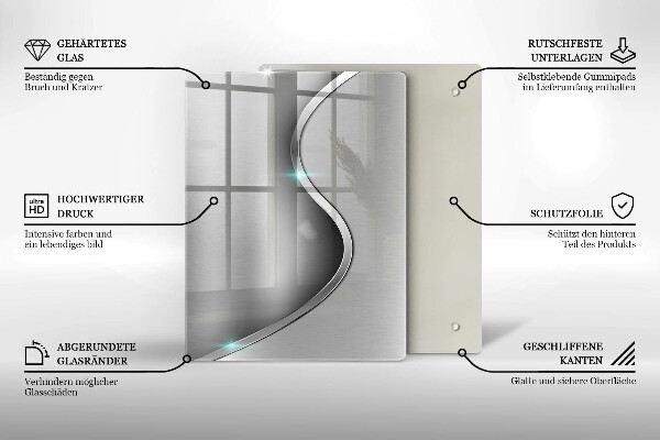 Protection pour plaque de cuisson Fond de géométrie 3D