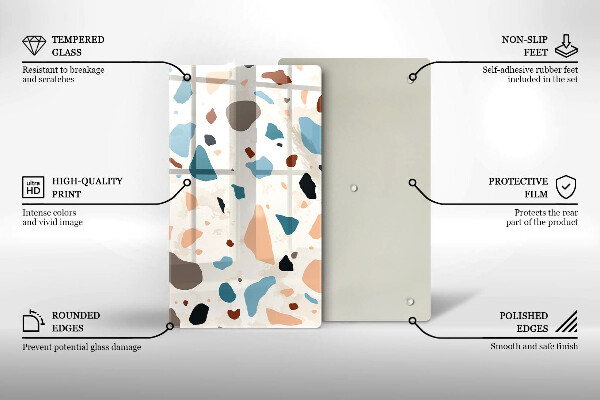 Protection pour plaque de cuisson Grès décoratif