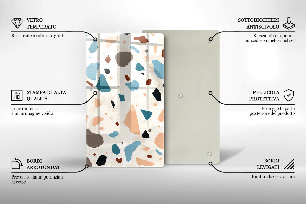 Protection pour plaque de cuisson Grès décoratif