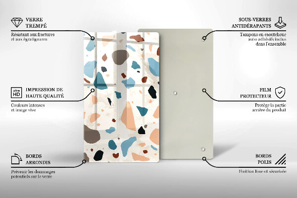 Protection pour plaque de cuisson Grès décoratif