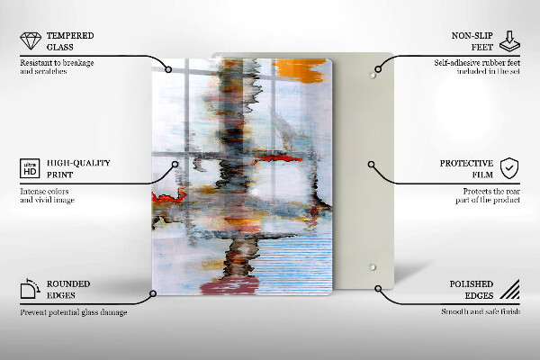 Planche à découper verre Fond d'abstraction de peinture