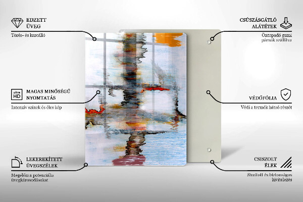 Planche à découper verre Fond d'abstraction de peinture