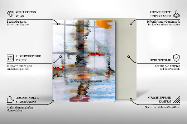 Planche à découper verre Fond d'abstraction de peinture