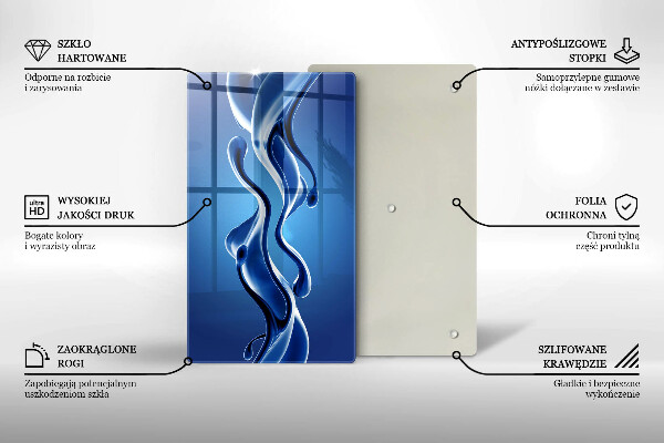 Protection pour plaque de cuisson Abstraction fluide