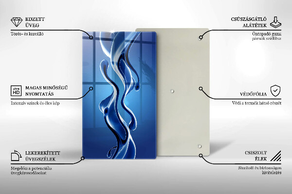 Protection pour plaque de cuisson Abstraction fluide