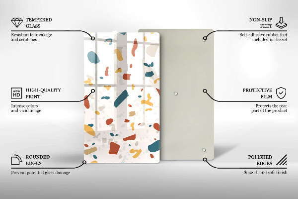 Protection pour plaque de cuisson Grès décoratif