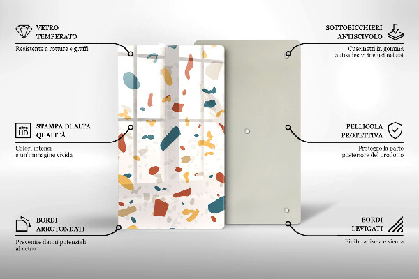 Protection pour plaque de cuisson Grès décoratif