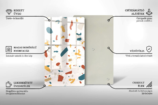 Protection pour plaque de cuisson Grès décoratif