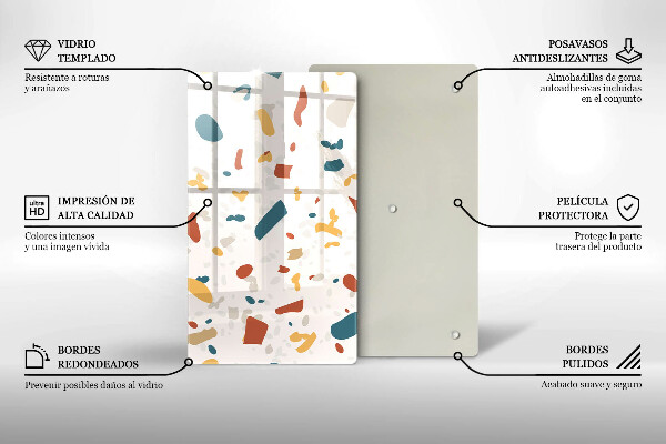 Protection pour plaque de cuisson Grès décoratif