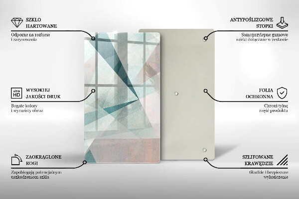 Planche à découper verre Abstraction nette