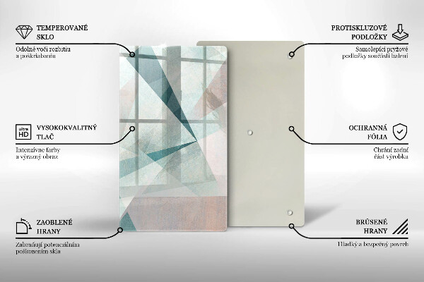 Planche à découper verre Abstraction nette