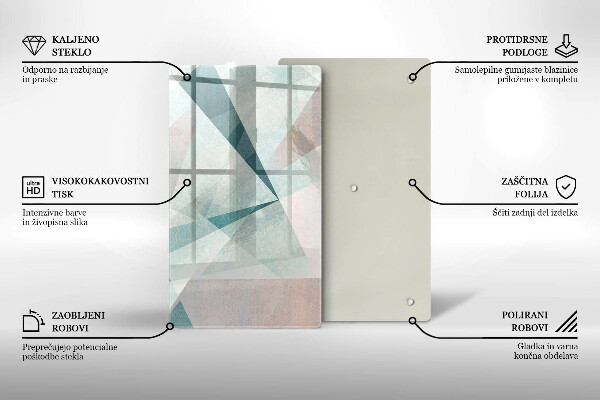 Planche à découper verre Abstraction nette