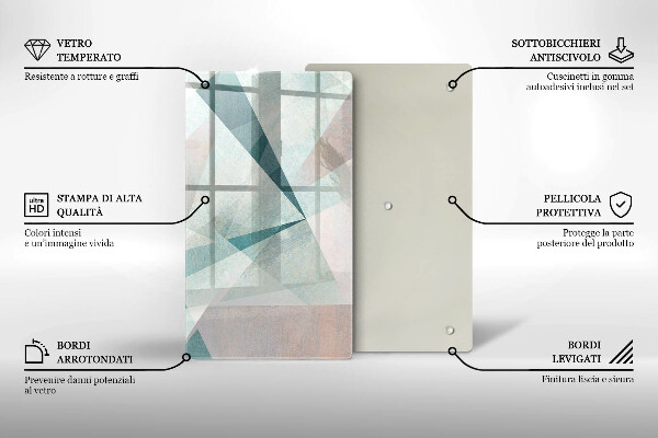 Planche à découper verre Abstraction nette