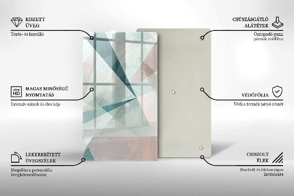 Planche à découper verre Abstraction nette