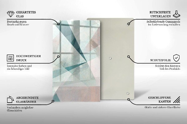 Planche à découper verre Abstraction nette