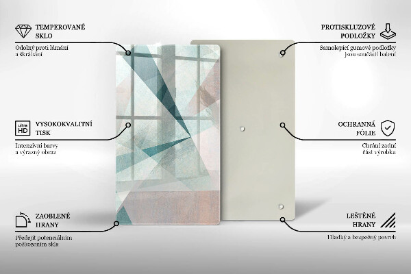 Planche à découper verre Abstraction nette