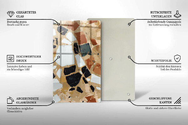 Protection pour plaque de cuisson Assiette pierres décoratives