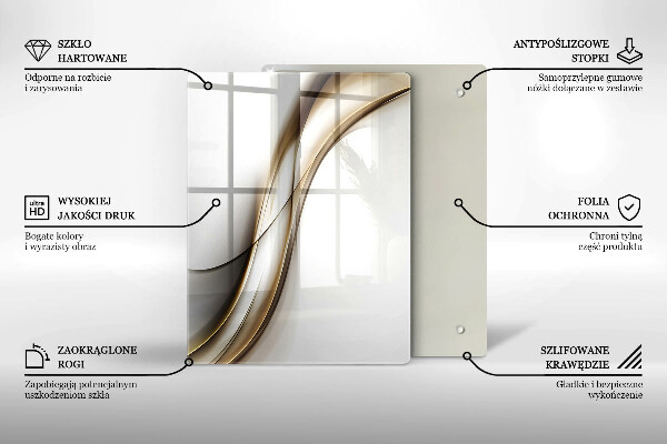 Planche à découper verre Modèle de flèches bohème